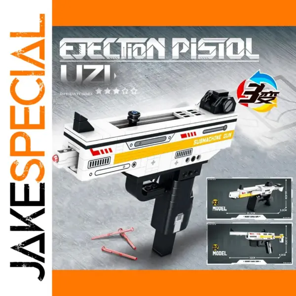 Uzi Submachine Block Gun Puzzle Toy Model