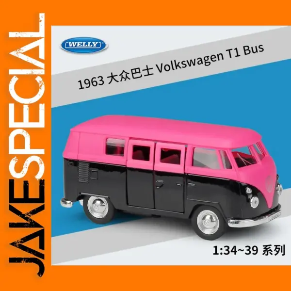 WELLY 1:36 Scale 1963 Volkswagen T1 Bus Model