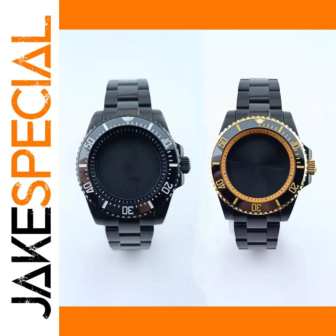 GMT Black Watch Case for NH34/NH35/NH36 Movements 1 GMT Black Watch Case for NH34/NH35/NH36 Movements