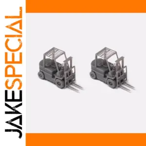 2PCS 1/350 Scale Resin Forklift Model Set