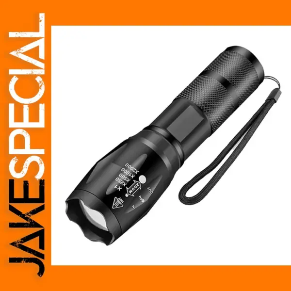 High Power LED Flashlight with 5 Modes