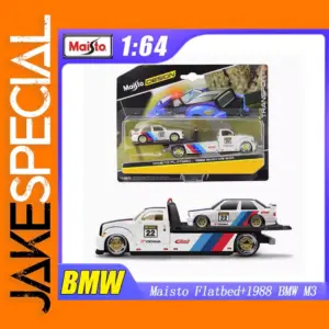 1:64 Maisto BMW M3 Diecast Model Car Trailer