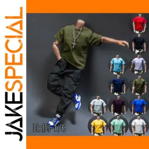 1/6 Scale Male Action Figure T-Shirt Set