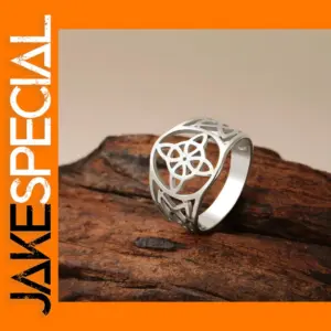 Witch Knot Stainless Steel Protection Ring