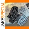 Loose Black Plaid Harem Pants for Women