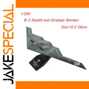 1:200 Diecast B-2 Spirit Bomber Model for Display