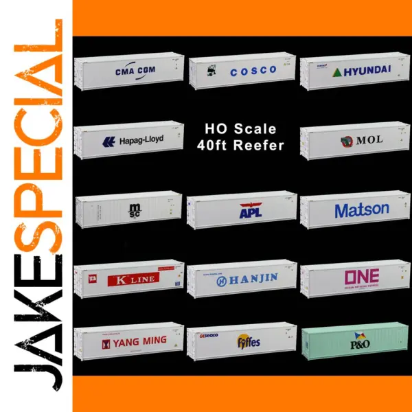 HO Scale 40ft Hi-Cube Reefer Container