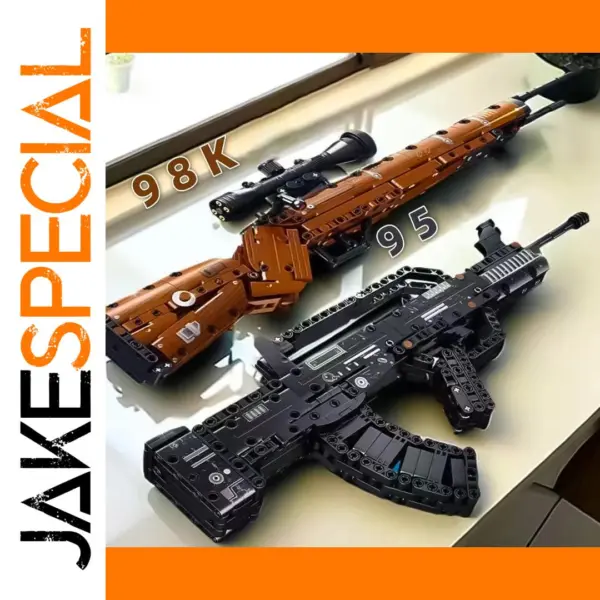Assembled Building Block Gun Toy for Ages 6+