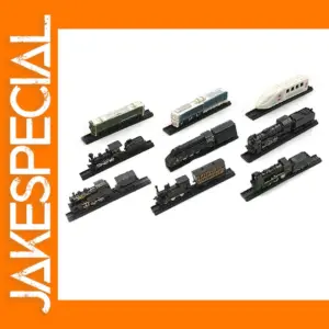 1/300 Scale 9pcs Train Model Set