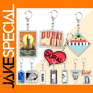 Dubai City Travel Keychain Pendant for Gifts