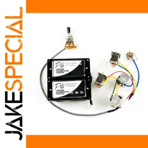 Alnico 5 Humbucker Pickup Set with Wiring