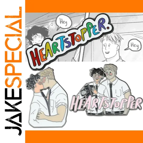 Colorful Heartstopper Enamel Pin Brooch