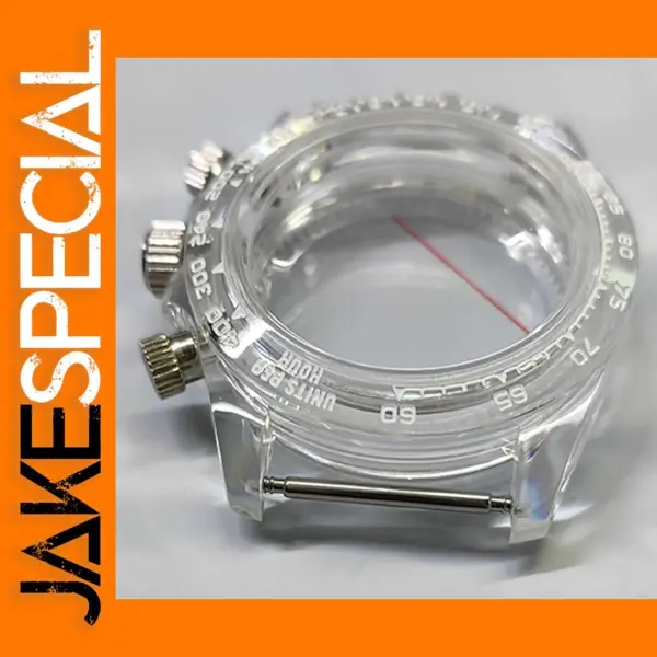 Transparent Watch Case for VK63 Movement