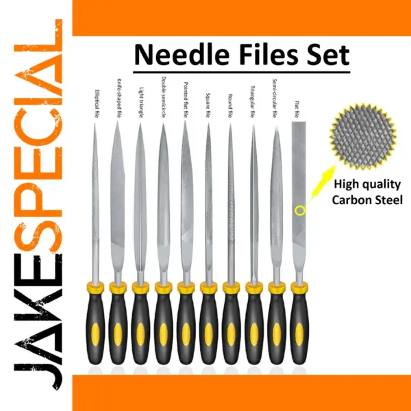 10pcs High Carbon Steel Needle File Set for Jewelry and Woodworking