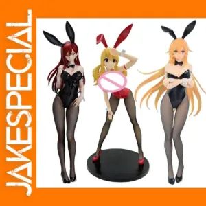 Erza Scarlet Bunny Girl Anime Figure 45cm