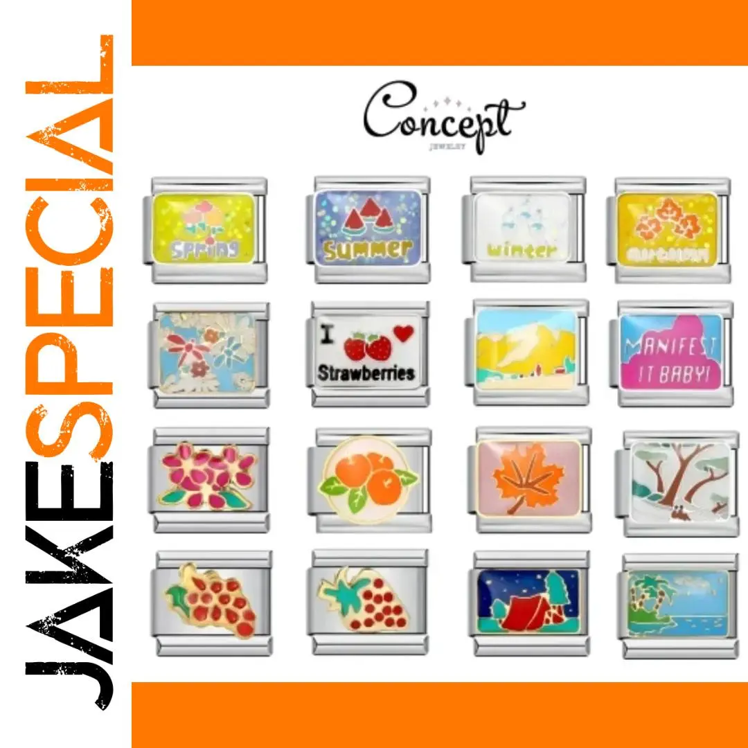 Modular Stainless Steel Charm Bracelet Beads 1 Modular Stainless Steel Charm Bracelet Beads