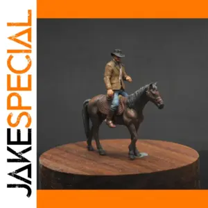 1:64 Western Cowboy Resin Figurine Model Scene Set