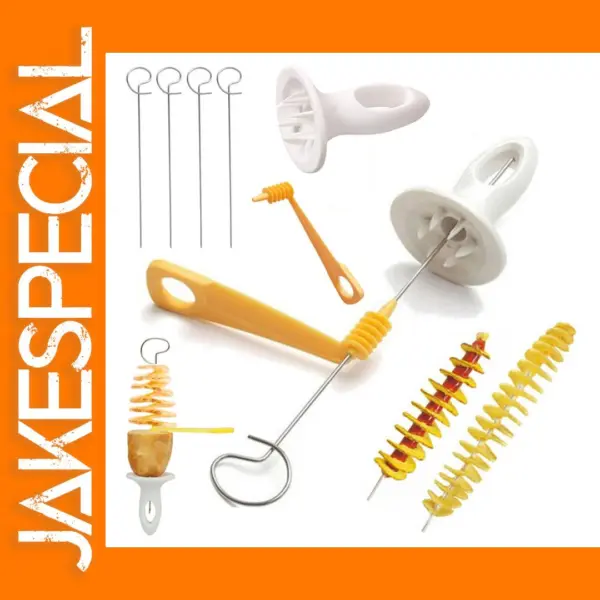 Manual Spiral Potato Cutter with 4 Sticks