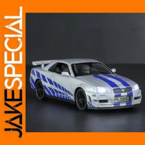 1:32 Scale GTR-R34 Diecast Alloy Model Car