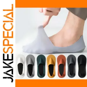 Men's Cotton Boat Socks 5 Pairs Thin Breathable
