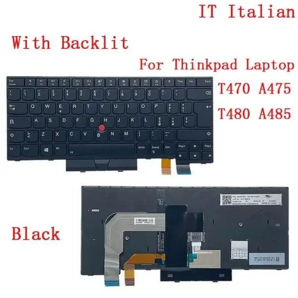 Lenovo ThinkPad Backlit Keyboard for T470/T480 - Image 13