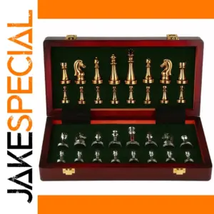 Deluxe Portable Wooden Checkerboard Set 30cm