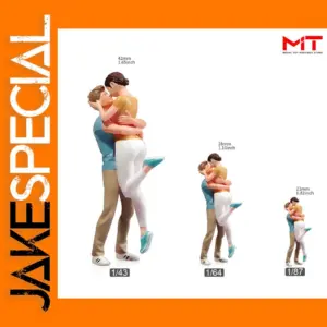 Couple Kissing Miniature Figurine 1/87 1/64 1/43 1/24