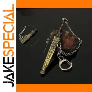 9cm Ancient Chinese Han Sword Keychain Decor