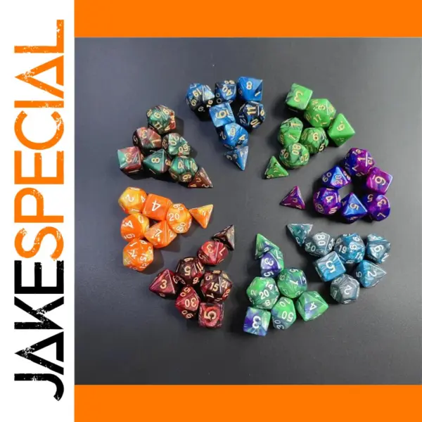 7-Piece Galaxy Style DND Polyhedral Dice Set