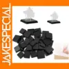 80pcs Black Square Model Bases for Wargames