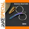 Mini Folding Stainless Steel Keychain Knife