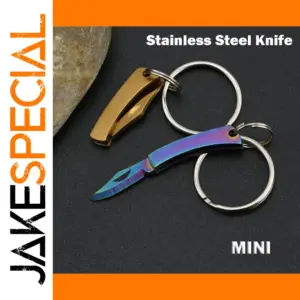 Mini Folding Stainless Steel Keychain Knife