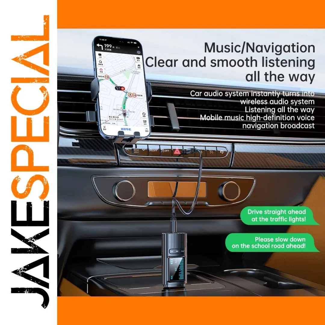 2-In-1 Bluetooth Adapter with Microphone for TV and Car 1 2-In-1 Bluetooth Adapter with Microphone for TV and Car