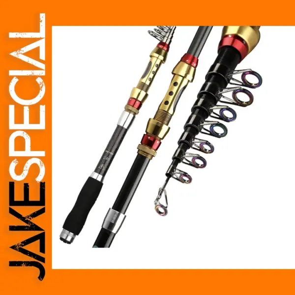 99% Carbon Telescopic Fishing Rod 1.8-3.6M