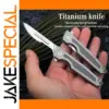Titanium Alloy Folding Knife with 10 Blades