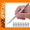 12pcs Stainless Steel Craft Cutting Knives