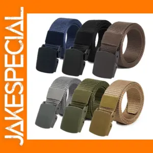 Unisex Canvas Tactical Belt for Outdoor Use