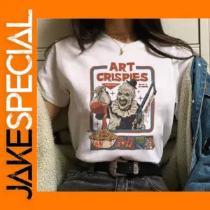 Retro Horror Graphic Print Clown T-Shirt