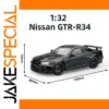 1:32 Nissan GTR-R34 Diecast Model Car