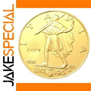 1937 Italy 100 Lire Gold Replica Coin