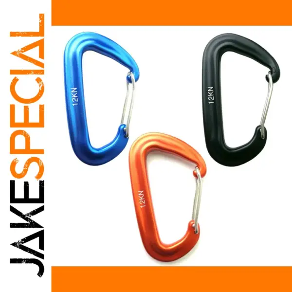 12KN D Shape Carabiner for Outdoor Climbing