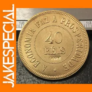 1909 Brazil 40 Reis Antique Copy Coin