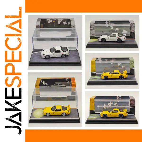 RX-7 1/64 Diecast Car Model for Collectors