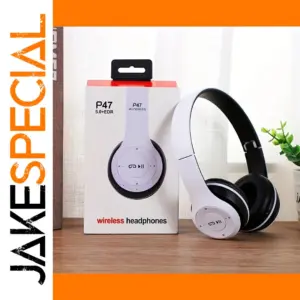 P47 Bluetooth 5.0 Wireless Over-Ear Headphones