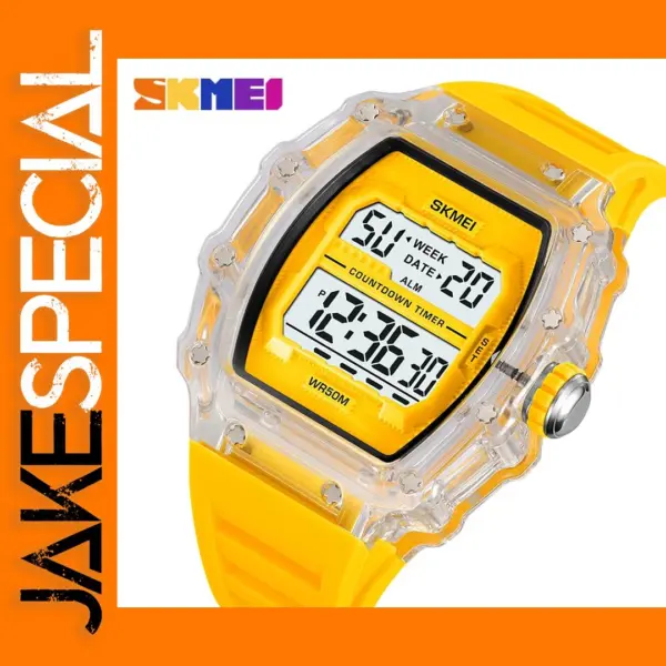 Digital Sports Waterproof Stopwatch Wristwatch
