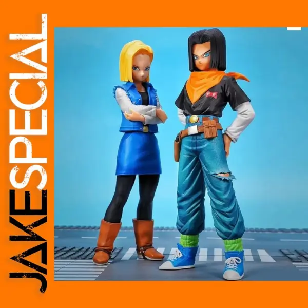 Anime Dragon Ball Z 17 18 PVC Figure Set