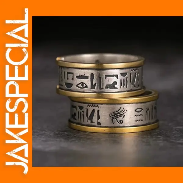 Egyptian Eye of Horus Adjustable Ring