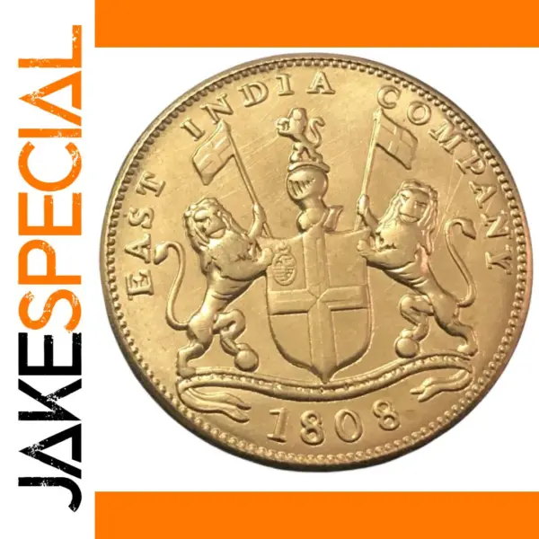 1808 British Madras 20 Cash Copper Coin