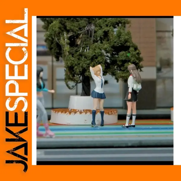 1/64 Resin Miniature Girl Figurine for Photography