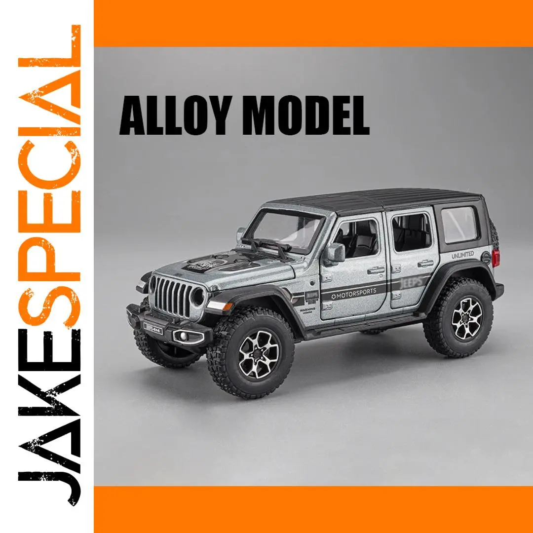 1:32 Jeep Wrangler Sahara Alloy Model Car 1 1:32 Jeep Wrangler Sahara Alloy Model Car